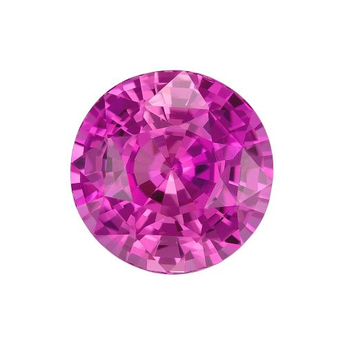 2.29 Carat Pink Round Sapphire