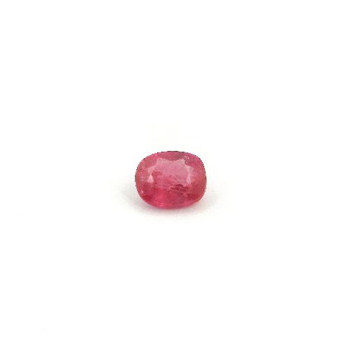 0.60 Carat Intense Red Cushion Ruby