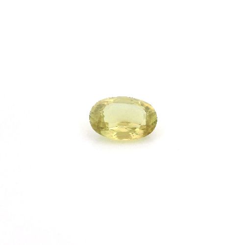 0.77 Carat Yellow Oval Sapphire