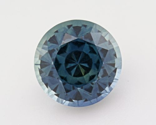2.83 Carat Teal Round Sapphire