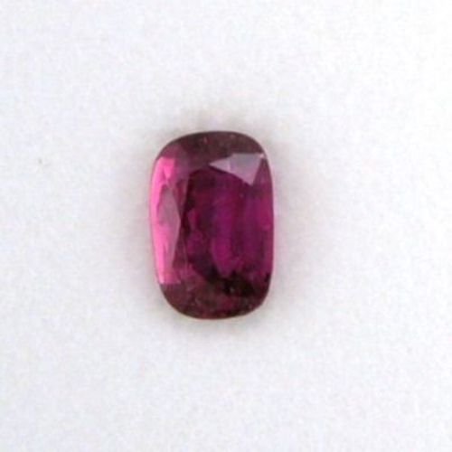 0.71 Carat Red Cushion Ruby