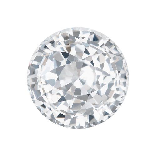 2.64 Carat White Round Sapphire