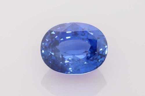 4.69 Carat Vivid Blue Oval Sapphire