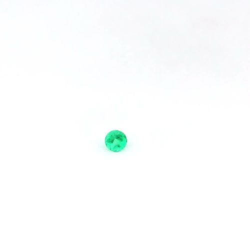 0.13 Carat Green Round Emerald