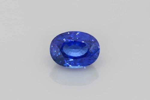 2.30 Carat Vivid Blue Oval Sapphire