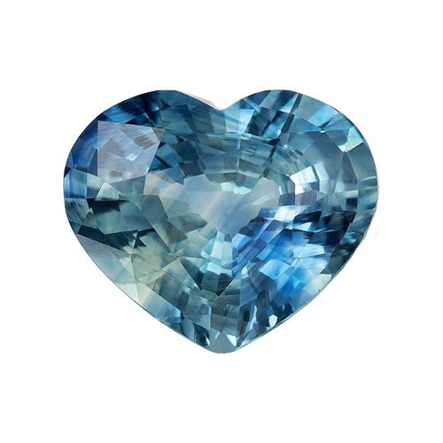 2.29 Carat Teal Heart Sapphire