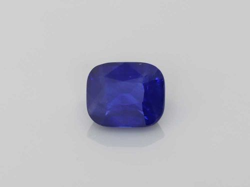 3.03 Carat Vivid Blue Cushion Sapphire