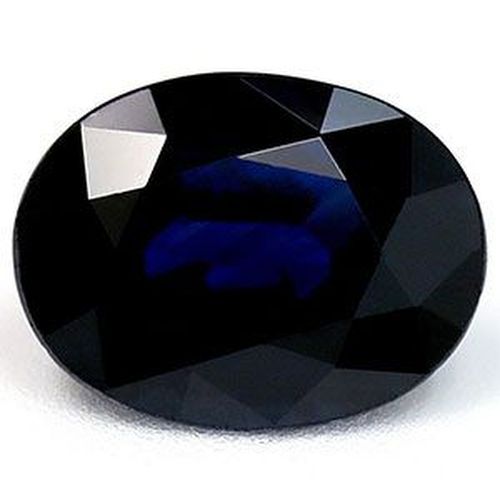 1.65 Carat Blue Oval Sapphire