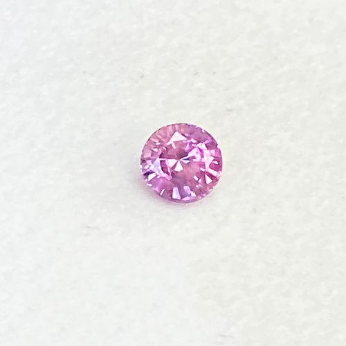 0.61 Carat Pink Round Sapphire