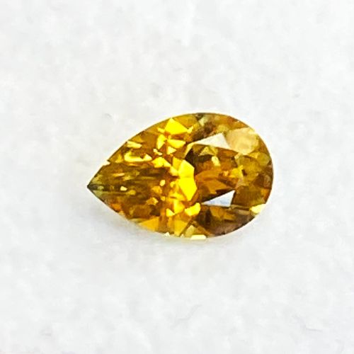 0.46 Carat Yellow Pear Sapphire