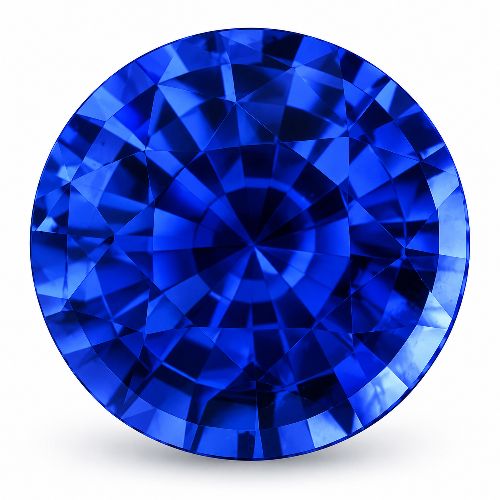 2.91 Carat Blue Round Sapphire