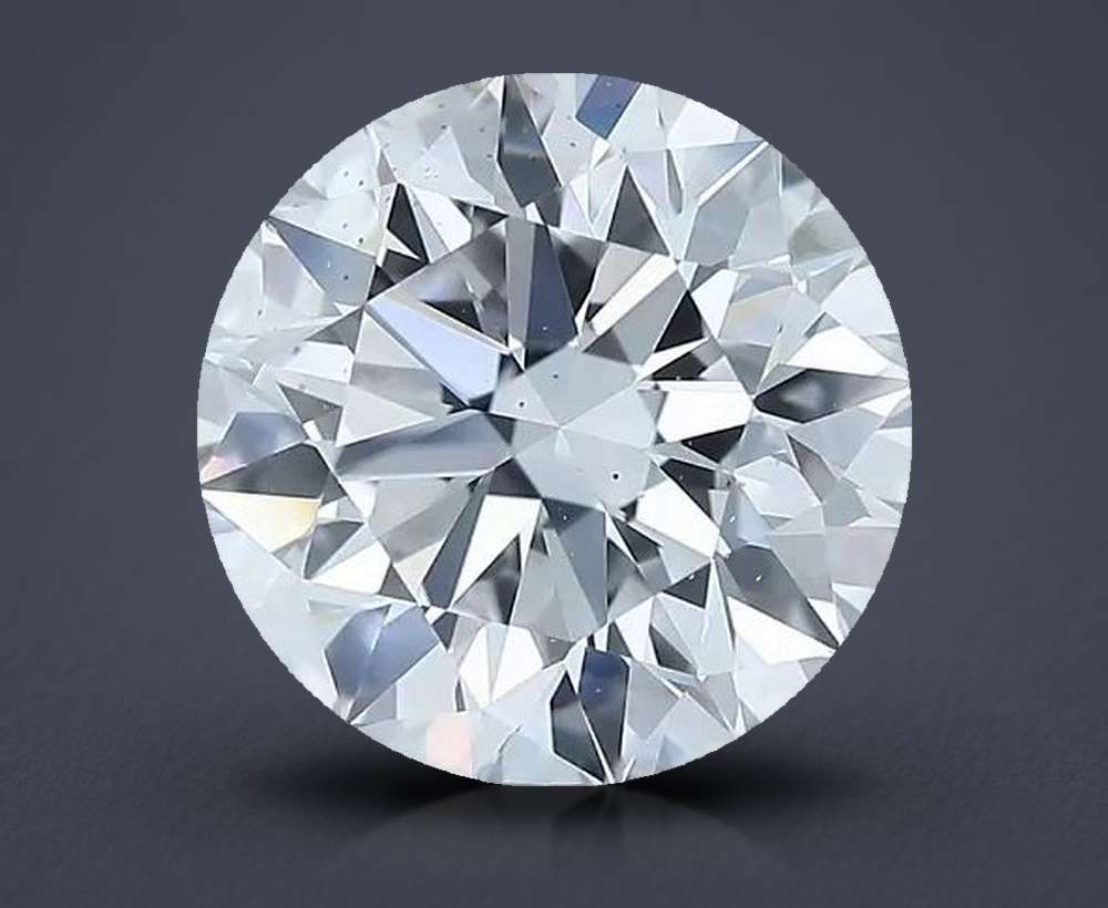 2.80ct D SI1 Rare Carat Ideal Cut Round Diamond