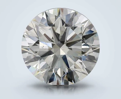 9.01ct K SI2 Rare Carat Ideal Cut Round Diamond