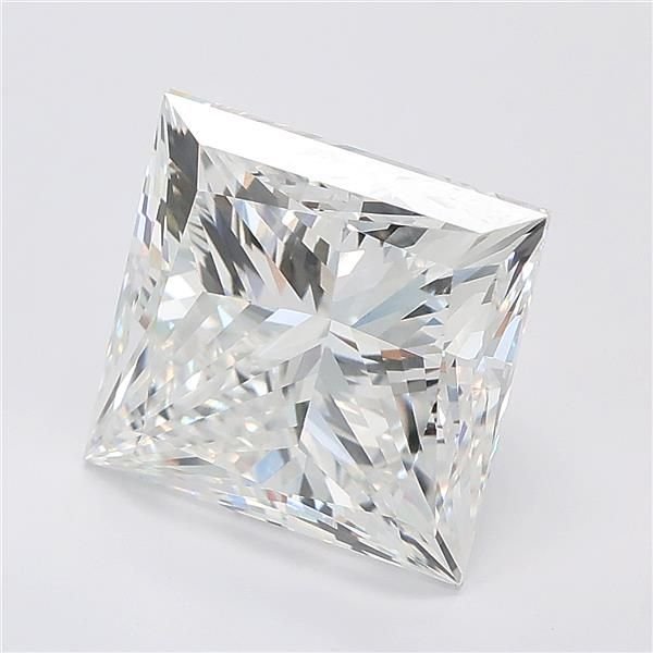 5.52ct E VVS2 Rare Carat Ideal Cut Princess Lab Grown Diamond