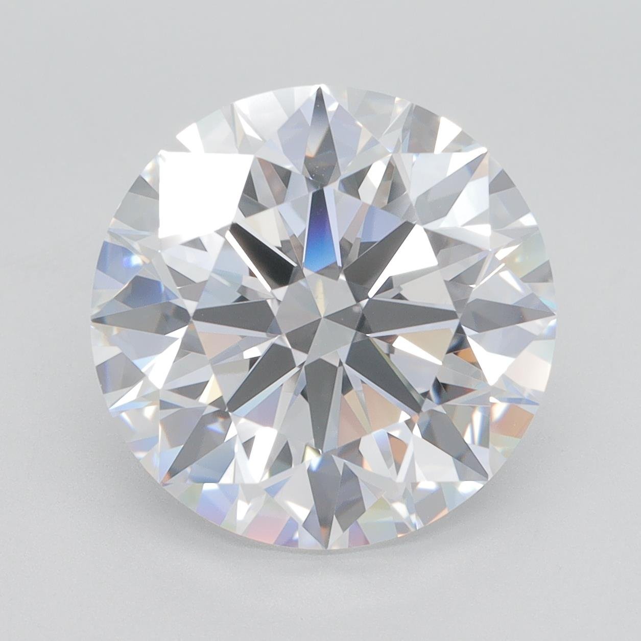 6.58ct D VVS1 Rare Carat Ideal Cut Round Lab Grown Diamond