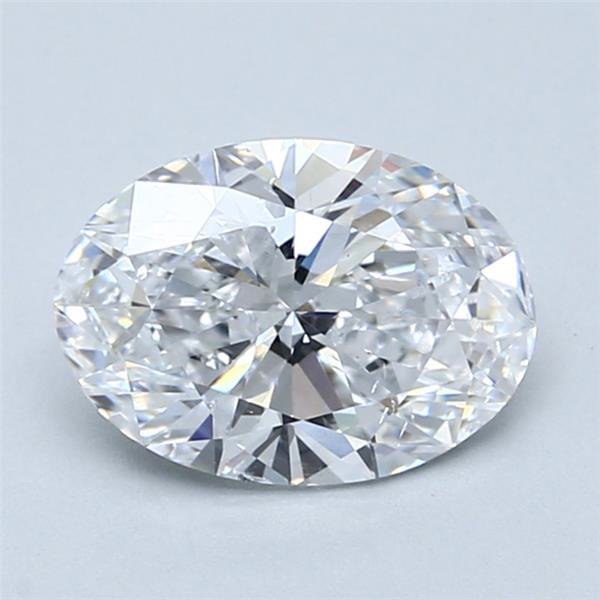 1.71ct D SI2 Excellent Cut Oval Diamond