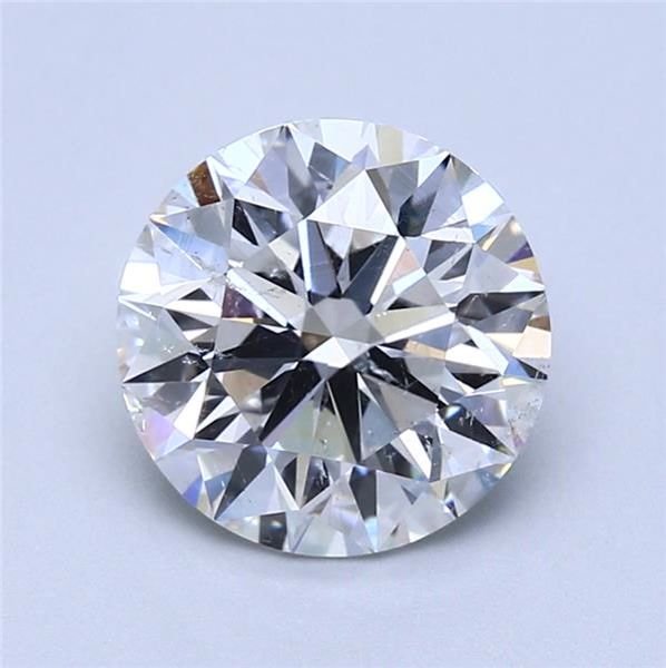 2.51ct F SI2 Rare Carat Ideal Cut Round Diamond