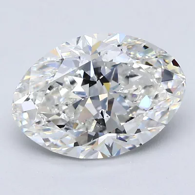 3.02ct G SI1 Rare Carat Ideal Cut Oval Diamond