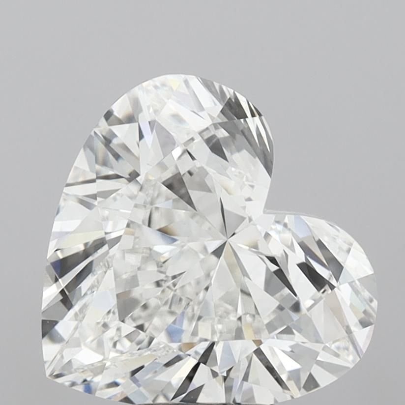 5.09ct F VVS2 Rare Carat Ideal Cut Heart Lab Grown Diamond