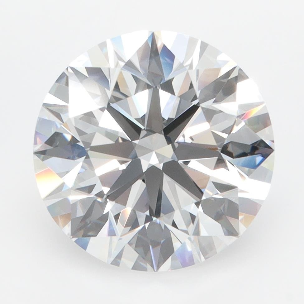 4.65ct D FL Rare Carat Ideal Cut Round Lab Grown Diamond