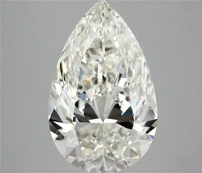 5.09ct J VVS1 Rare Carat Ideal Cut Pear Diamond