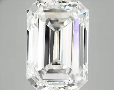 13.83ct F VVS2 Rare Carat Ideal Cut Emerald Lab Grown Diamond