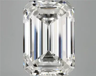 15.06ct G VVS2 Rare Carat Ideal Cut Emerald Lab Grown Diamond