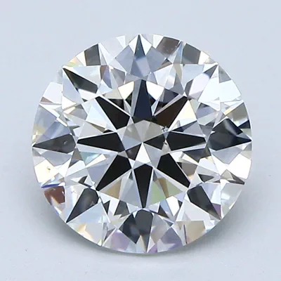 2.01ct F SI1 Rare Carat Ideal Cut Round Diamond