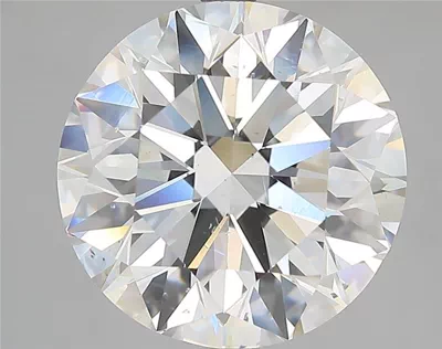 6.01ct I SI1 Rare Carat Ideal Cut Round Diamond