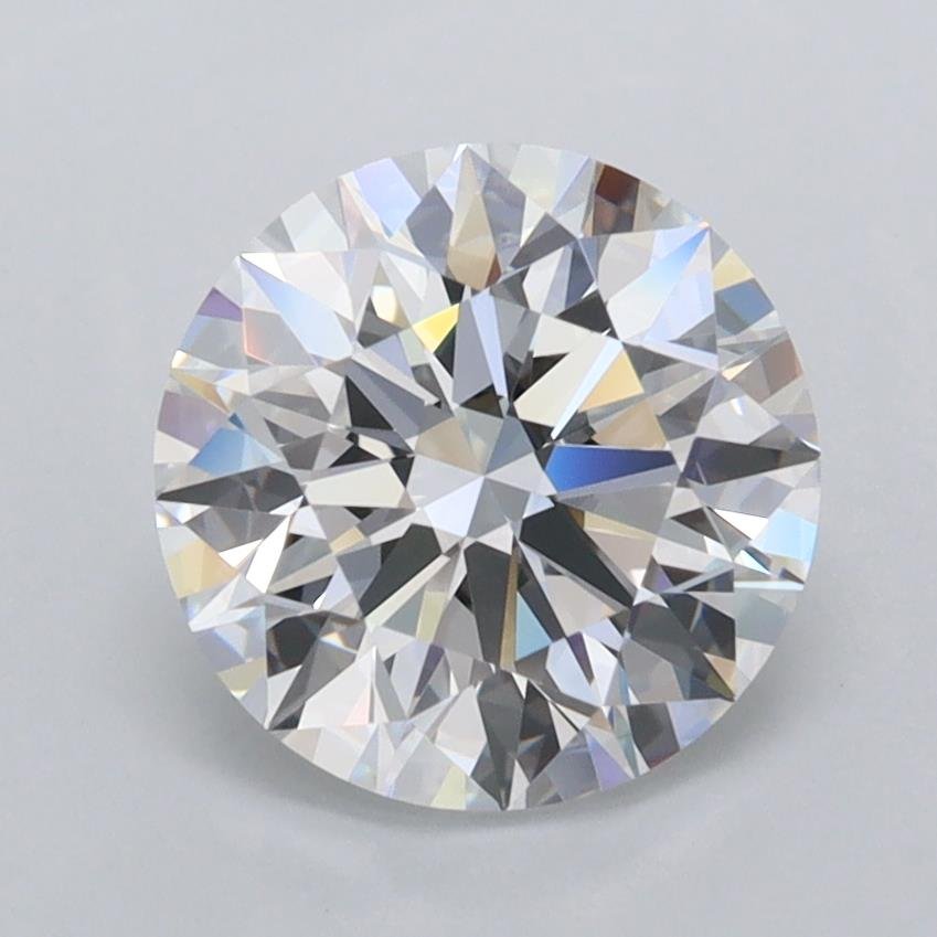2.10ct D FL Rare Carat Ideal Cut Round Lab Grown Diamond