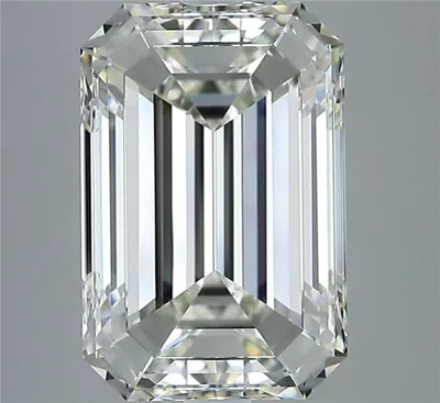 5.09ct K VVS2 Rare Carat Ideal Cut Emerald Diamond