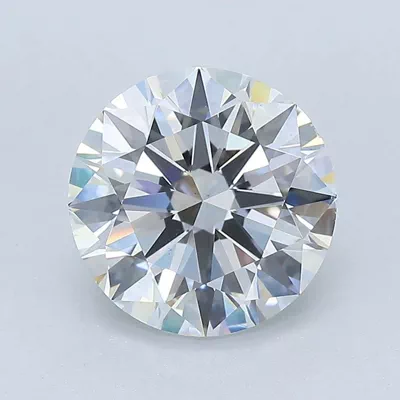 3.01ct E SI1 Rare Carat Ideal Cut Round Diamond