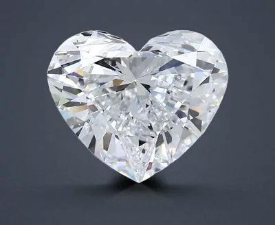 5.01ct D SI1 Excellent Cut Heart Diamond