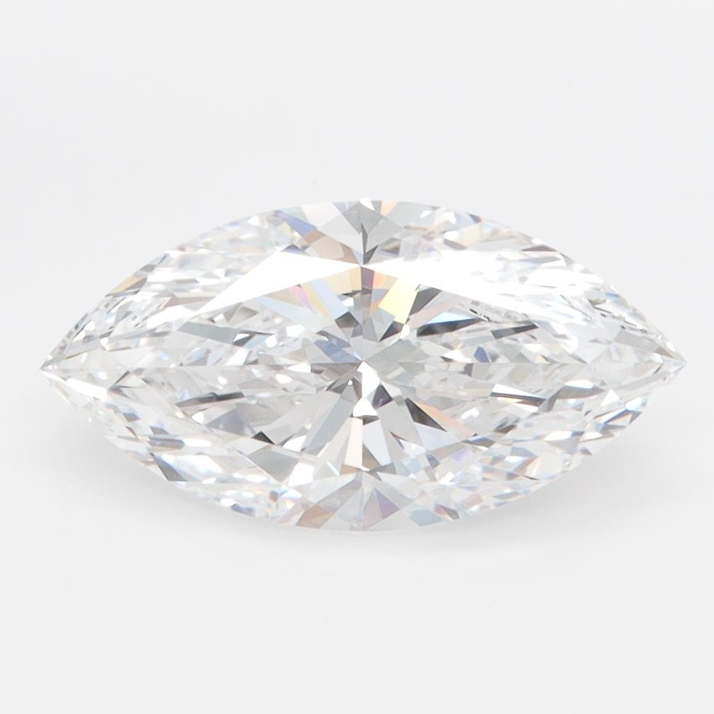 2.00ct D FL Rare Carat Ideal Cut Marquise Lab Grown Diamond