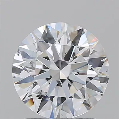2.01ct D SI2 Rare Carat Ideal Cut Round Diamond
