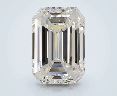 6.00ct H SI1 Rare Carat Ideal Cut Emerald Diamond