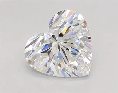 4.04ct D VVS2 Rare Carat Ideal Cut Heart Lab Grown Diamond