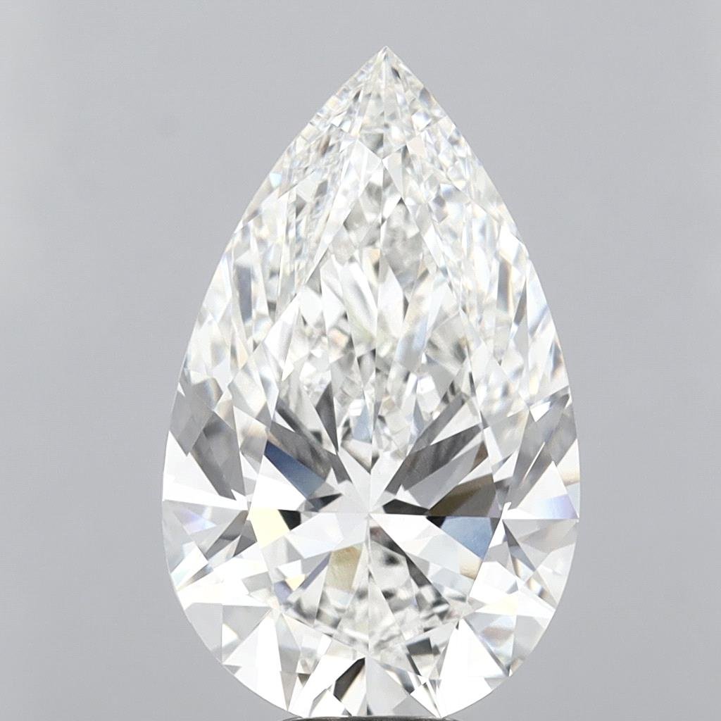 10.08ct F VVS2 Rare Carat Ideal Cut Pear Lab Grown Diamond