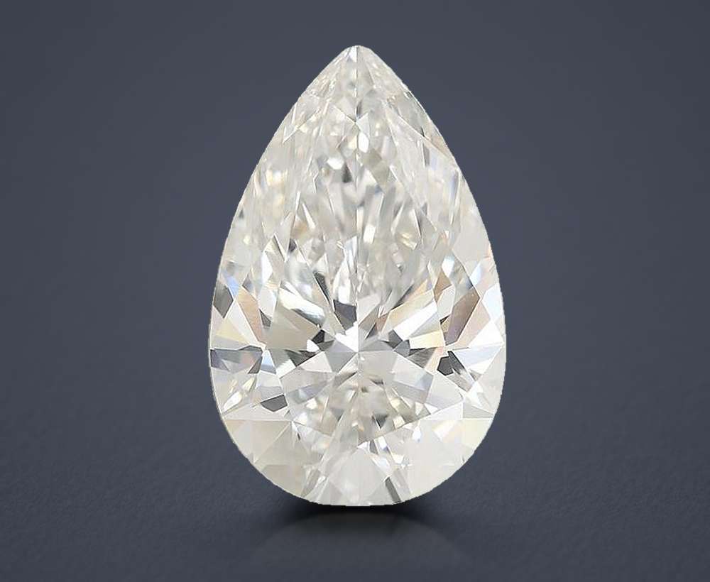 4.09ct G VVS2 Rare Carat Ideal Cut Pear Lab Grown Diamond