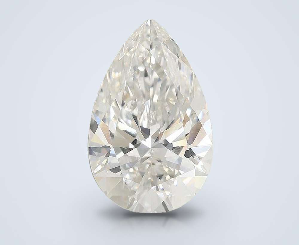 4.09ct G VVS2 Rare Carat Ideal Cut Pear Lab Grown Diamond