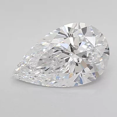 1.50ct D VVS2 Rare Carat Ideal Cut Pear Lab Grown Diamond