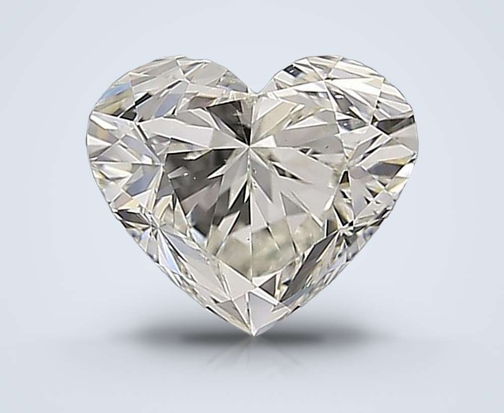 0.90ct J SI1 Rare Carat Ideal Cut Heart Diamond