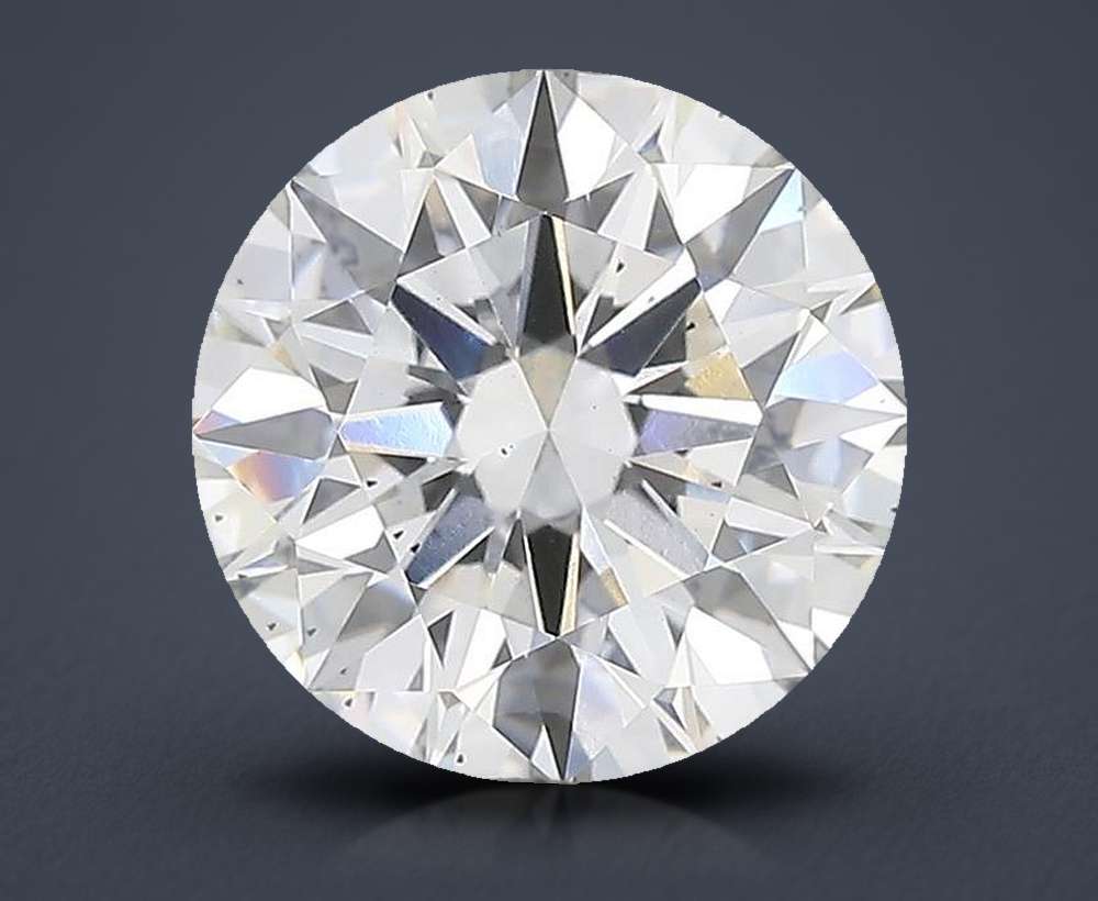 3.08ct E SI1 Rare Carat Ideal Cut Round Lab Grown Diamond