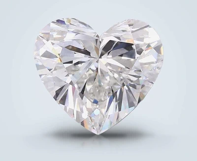 20.52ct F VS1 Rare Carat Ideal Cut Heart Lab Grown Diamond