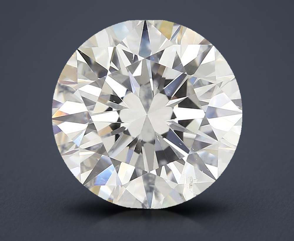 2.71ct G SI1 Rare Carat Ideal Cut Round Diamond