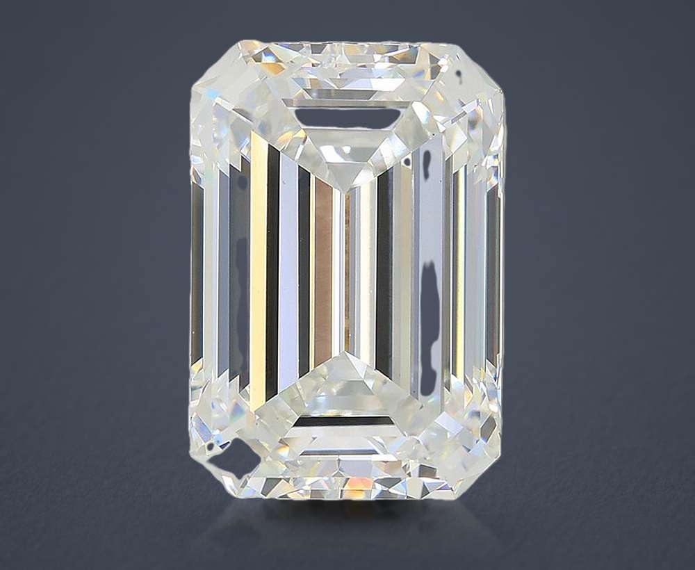 10.02ct F VS1 Rare Carat Ideal Cut Emerald Lab Grown Diamond