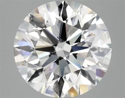 3.48ct F SI1 Excellent Cut Round Lab Grown Diamond
