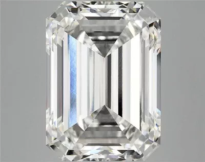 11.06ct F VVS2 Rare Carat Ideal Cut Emerald Lab Grown Diamond