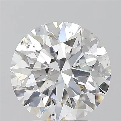 3.01ct E SI2 Rare Carat Ideal Cut Round Diamond