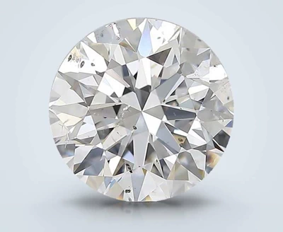 3.01ct E SI2 Rare Carat Ideal Cut Round Diamond